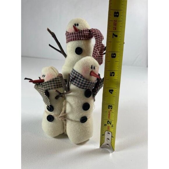Vintage Honey and Me Woodland Snowmen Holiday Decoration - Picture 7 of 7